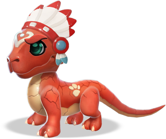 Tribal Dragon Baby - Dragon Mania Legends Dragon De Tribu (574x482), Png Download