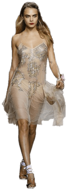 Cara Delevigne Catwalk - Fashion Model Catwalk Png (400x400), Png Download