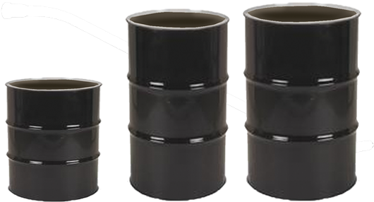 20, 30 & 55 Gallon Steel Drums - 55 Gallon Drum Vs 30 Gallon Drum (566x397), Png Download