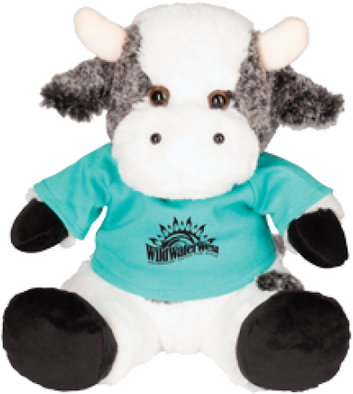 Alexon Cow Glenky's Stuffed Animal With Custom Imprint (630x552), Png Download