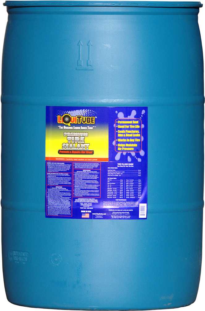 55 Gallon Drum Of Liquitube® Permanent Premium Tire - Liquitube Puncture Sealant 208 Litre (900x1200), Png Download