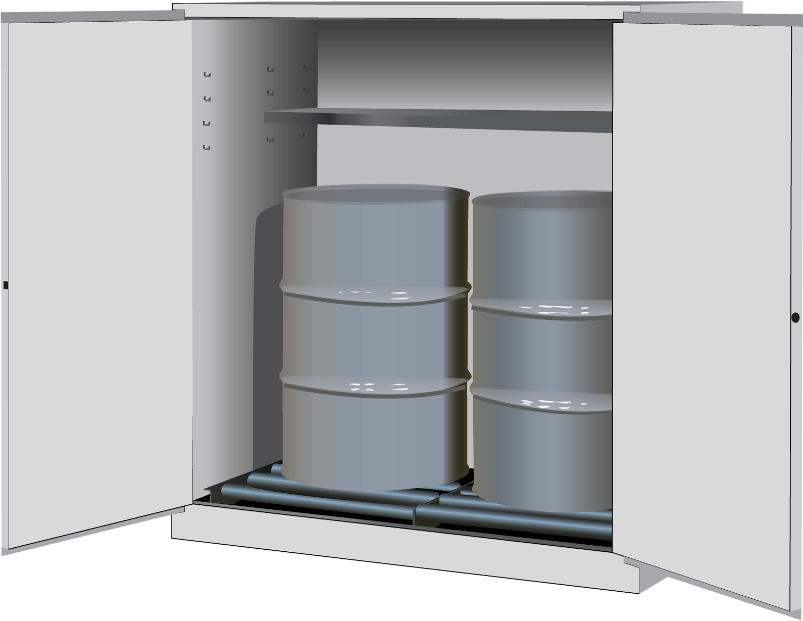 Sure-grip® Ex Vertical Drum Safety Cabinet And Drum - Cupboard (1800x1361), Png Download