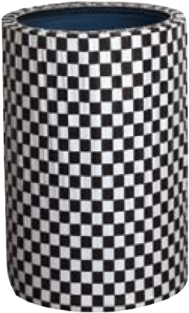 Trash Barrel Cover 55 Gallon - Kwik-covers Cancvr-55gal-blkw 55 Gallon Kwik-can Cover-black- (400x500), Png Download