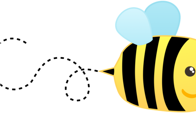 Bee Hive Clipart Transparent - Clip Art Cute Bee (640x480), Png Download