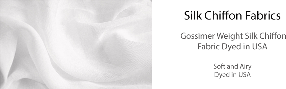 Silk Chiffon Fabric Our Silk Chiffon Has A Fabulous - Silk (1070x300), Png Download