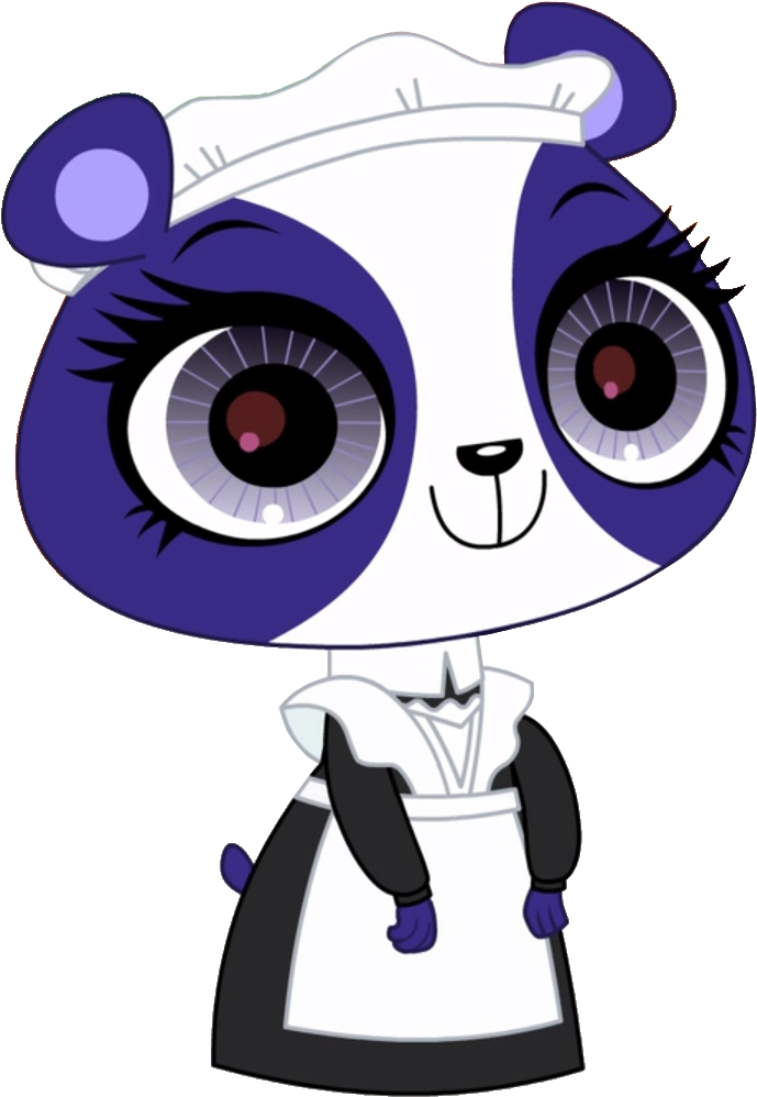 Maiden Clipart Home Maid - Littlest Pet Shop Penny Ling Logo (739x1023), Png Download