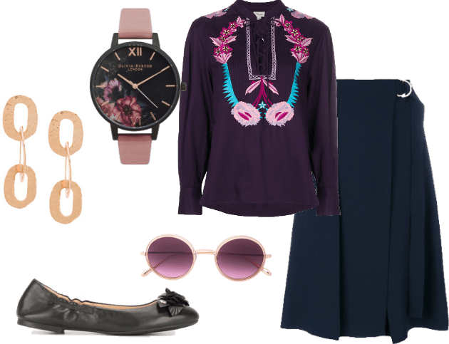 Constance Hatchaway's Stretching Portrait Disneybound - Olivia Burton After Dark Floral Matte Black Dial, Rose (630x483), Png Download