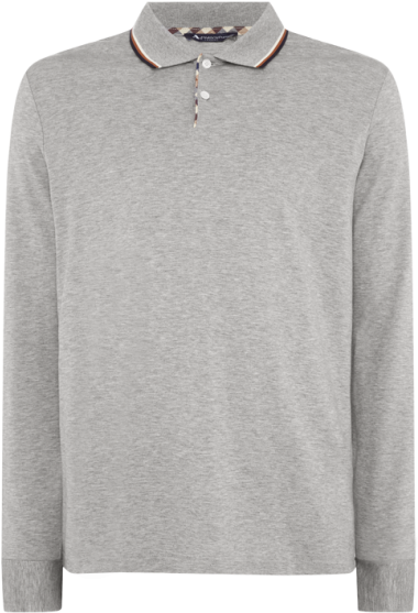 Bert Long Sleeve Polo Bert Long Sleeve Polo - Sweater (460x611), Png Download