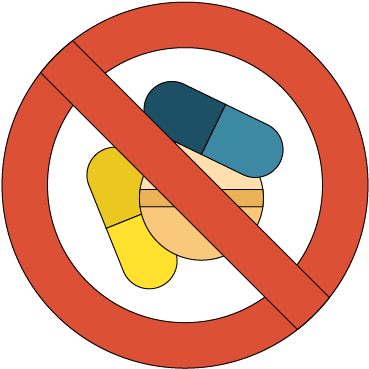 No Opiods - اشارات الامن والسلامة (401x383), Png Download