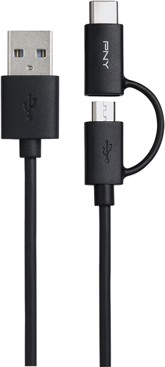 /data/products/article Large/929 20170614162657 - Pny 2in1 Usb Cable Kit - 1 M (800x800), Png Download