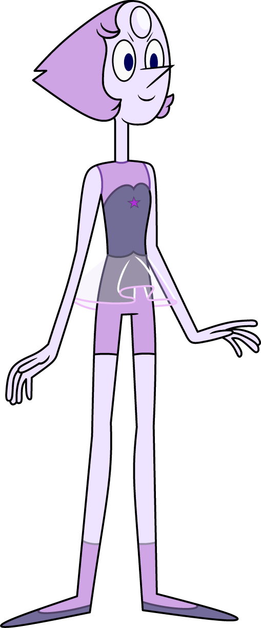 Pearlmethyst - Pearl Steven Universe Old (509x1222), Png Download