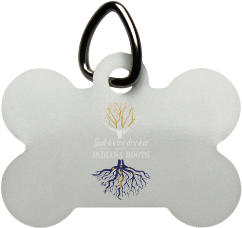 Dog Bone Pet Tag - Dog Can T Control His Licker Sign (500x500), Png Download