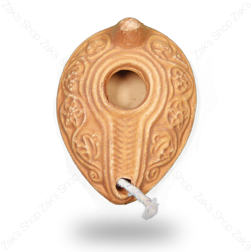 Clay Oil Lamp Replica Made In Jerusalem - Jerusalem (1000x1000), Png Download