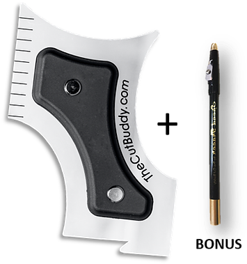 Image - Cut Buddy Multiple Curve Beard Line Shaping Tool | (423x384), Png Download
