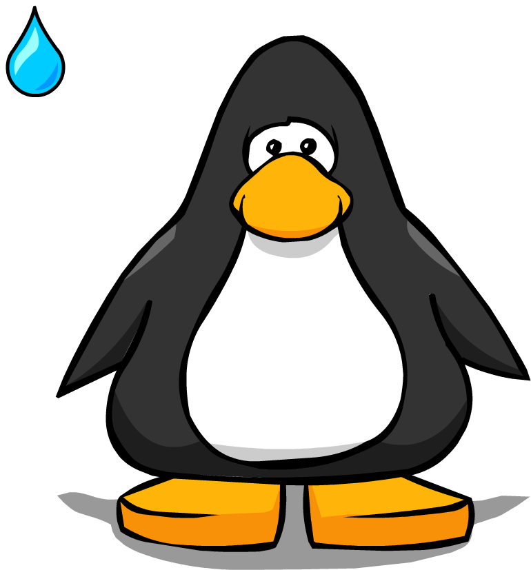 Water Droplet Pc - Club Penguin Mini Sombrero (1050x1050), Png Download
