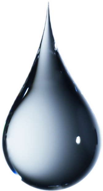 Dark Water Drop Picture Download - Clear Water Droplet Png (335x620), Png Download