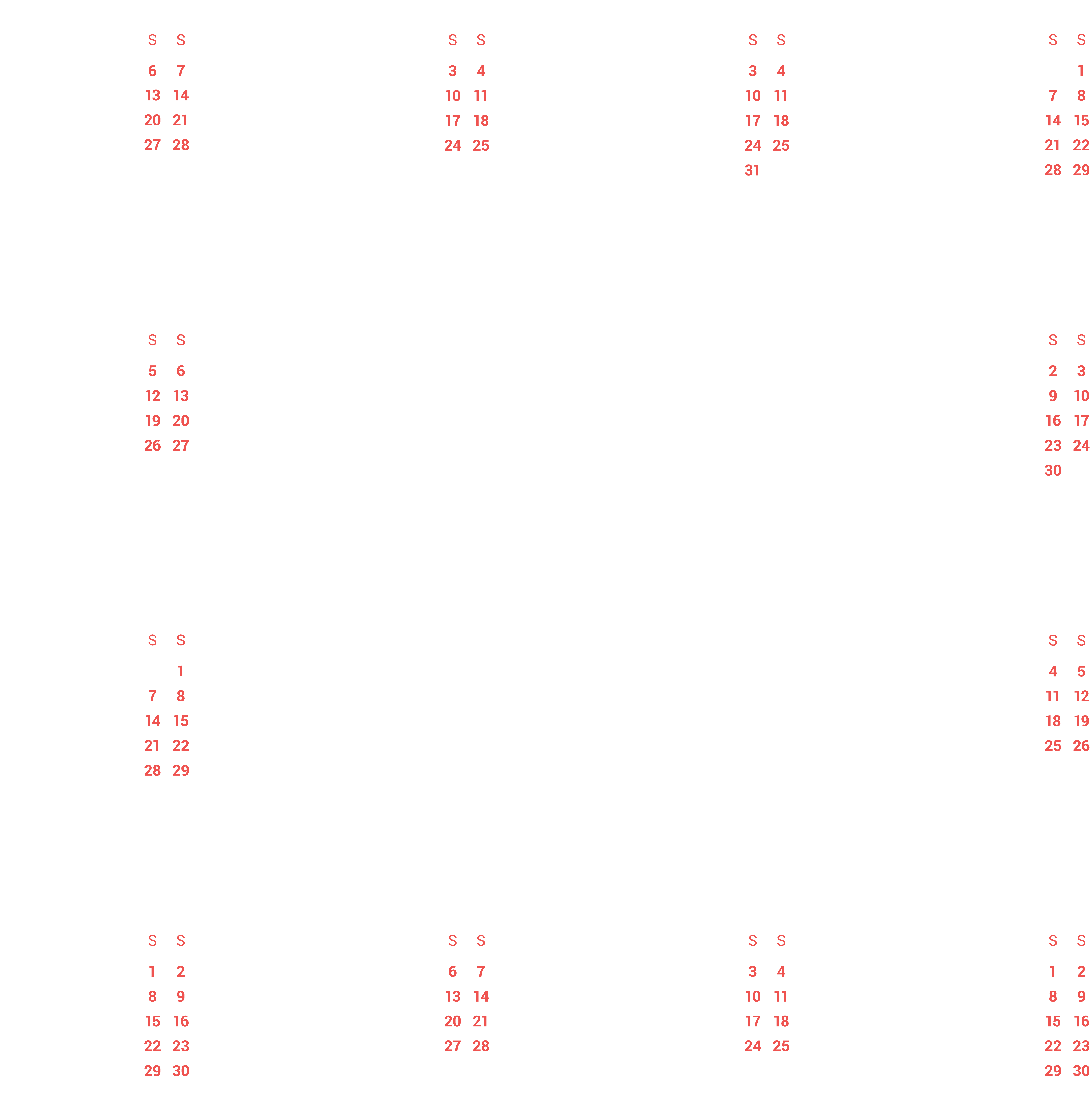 2018 Calendar Png (7937x8000), Png Download