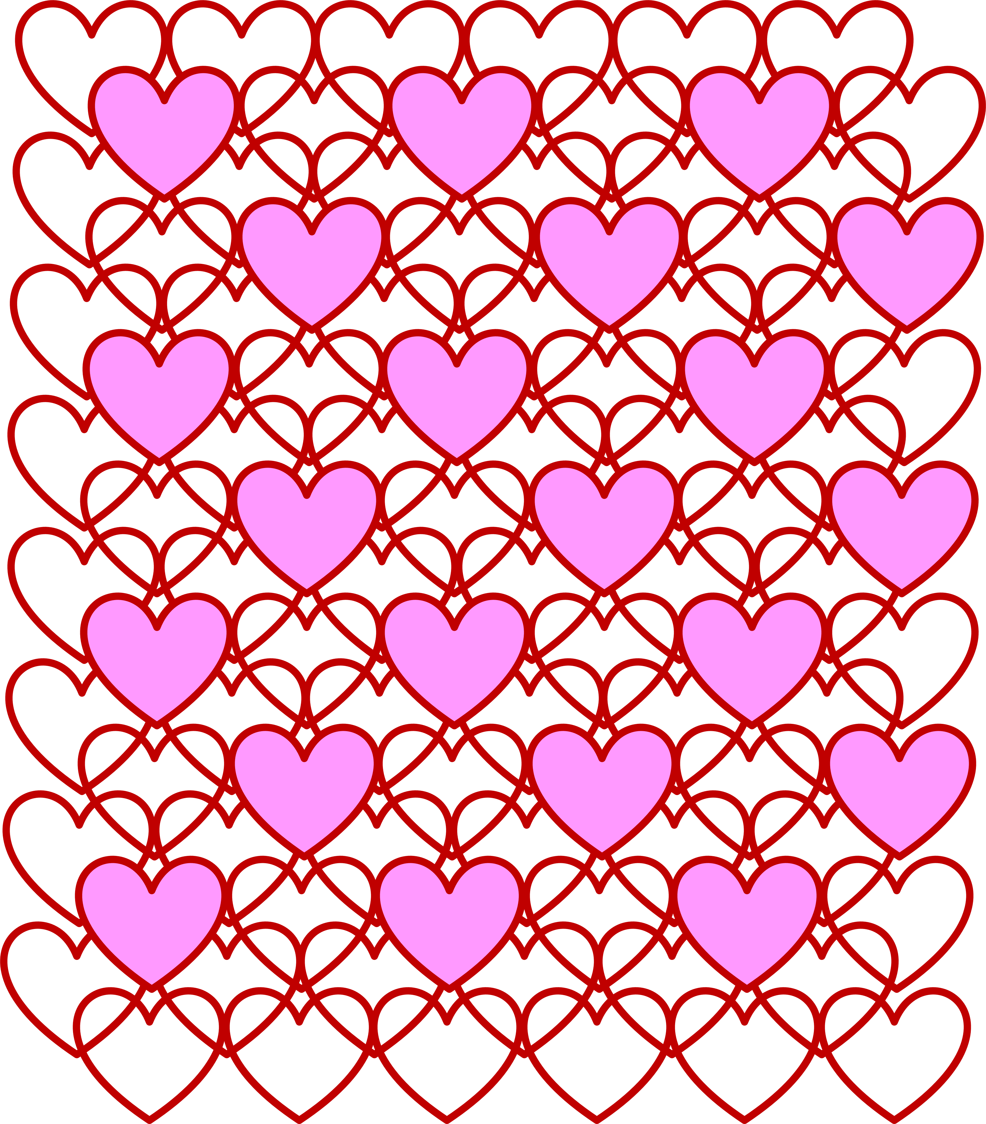 Valentine S Day Valentine Hearts 1186983 - Valentine's Day (3242x3694), Png Download