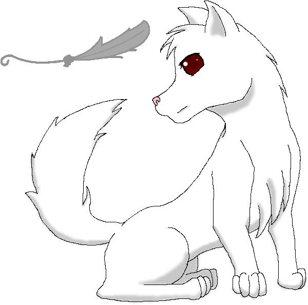 Anime Whitewolf By Anime Whitewolf-d6315ih - Nightcore Black And White (640x640), Png Download