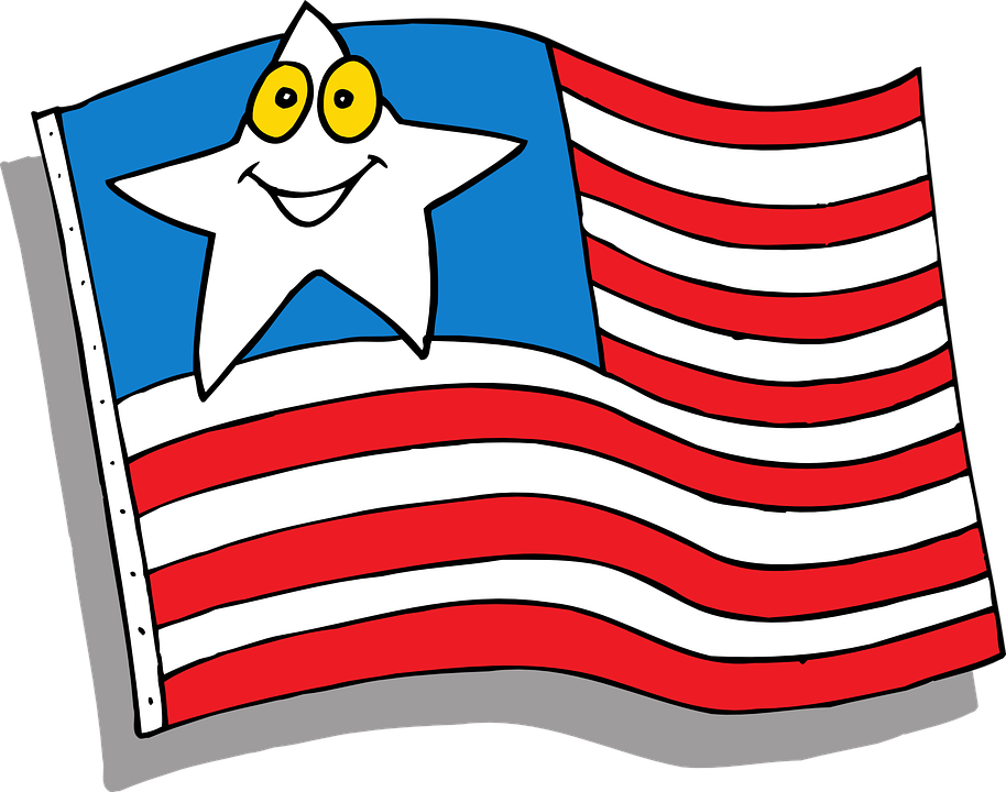 Independence Day Of America - Bandera De Estados Unidos Animada (914x720), Png Download
