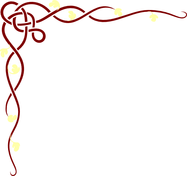 Christmas Lights Clipart Yellow - Corner Border Png Red (600x565), Png Download