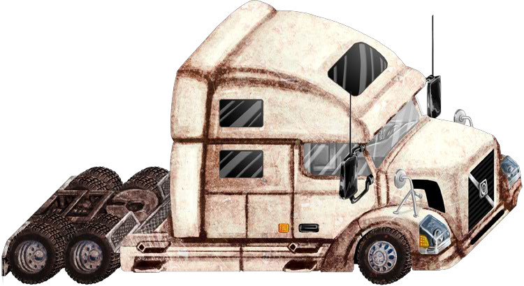 2007 Volvo Vn 780 Semi Truck - Volvo Semi Truck (750x409), Png Download