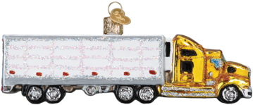 Semi Truck Ornament - Semi Truck Old World Christmas Ornament 46070 (387x387), Png Download