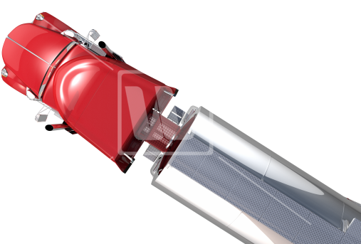 Tanker Semi Truck From Top - Semi Truck Top Png (550x351), Png Download