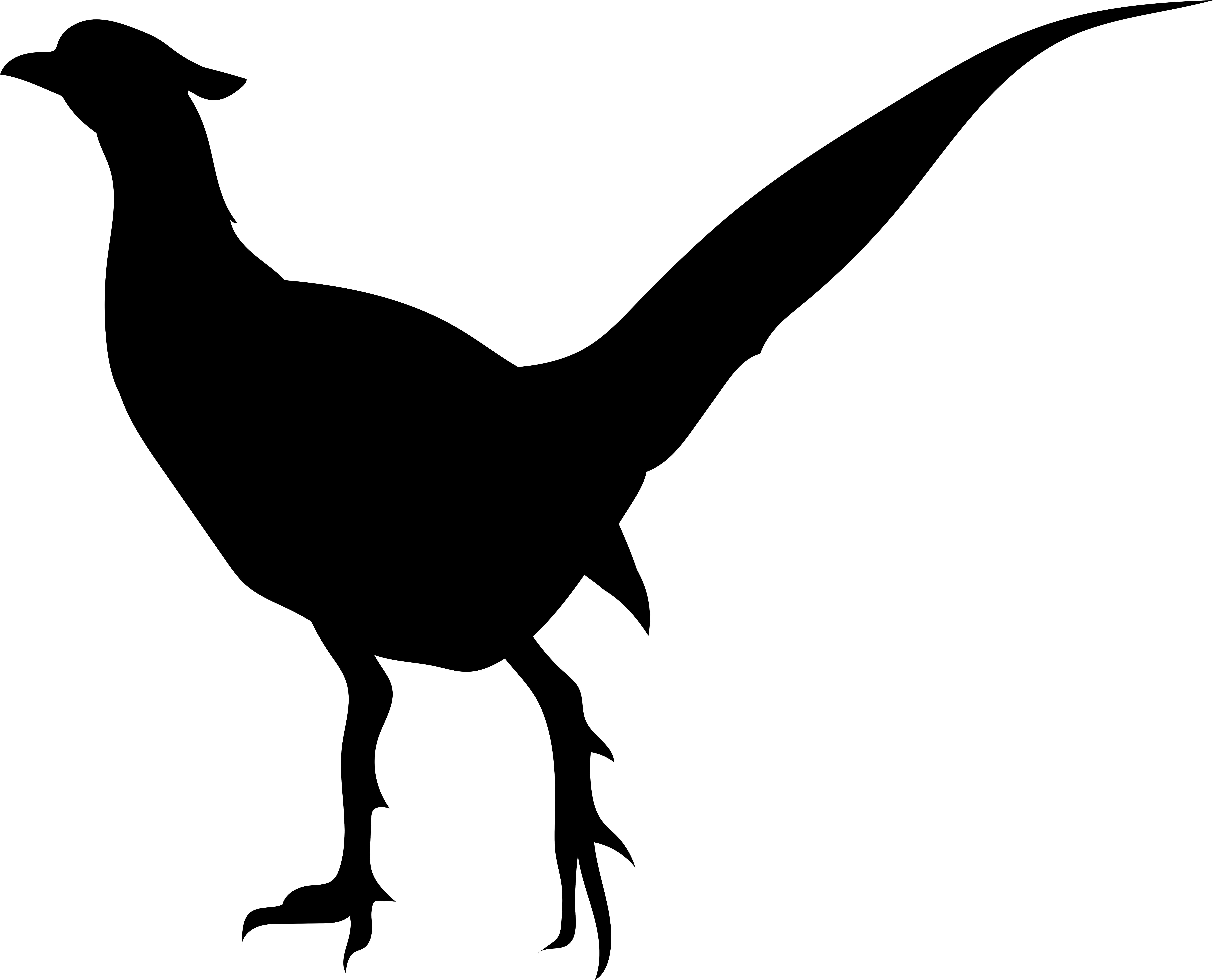 Svg Freeuse Bird Silhouette Clipart (8000x6462), Png Download