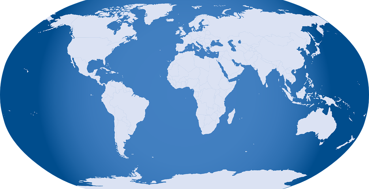 Real World Clipart Earth Transparent Background - World Map Grey Png (663x340), Png Download