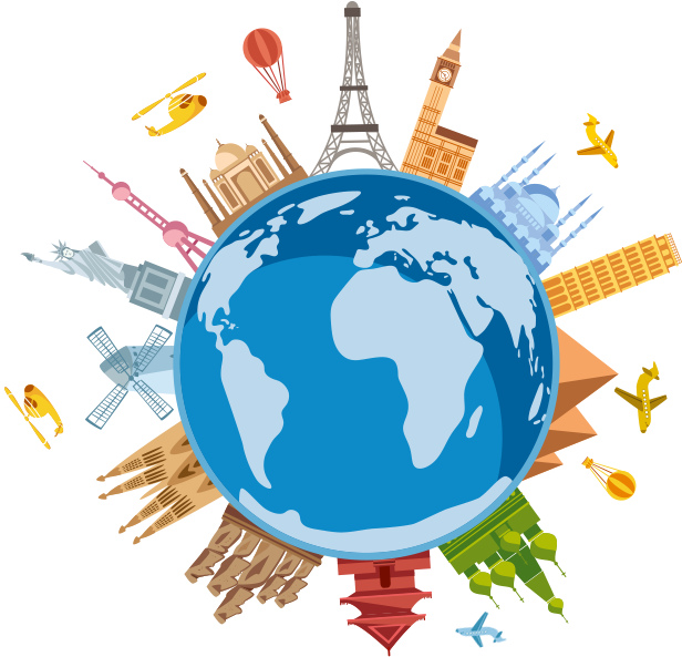 Free On Dumielauxepices Net - World Travel Clipart Png (602x602), Png Download