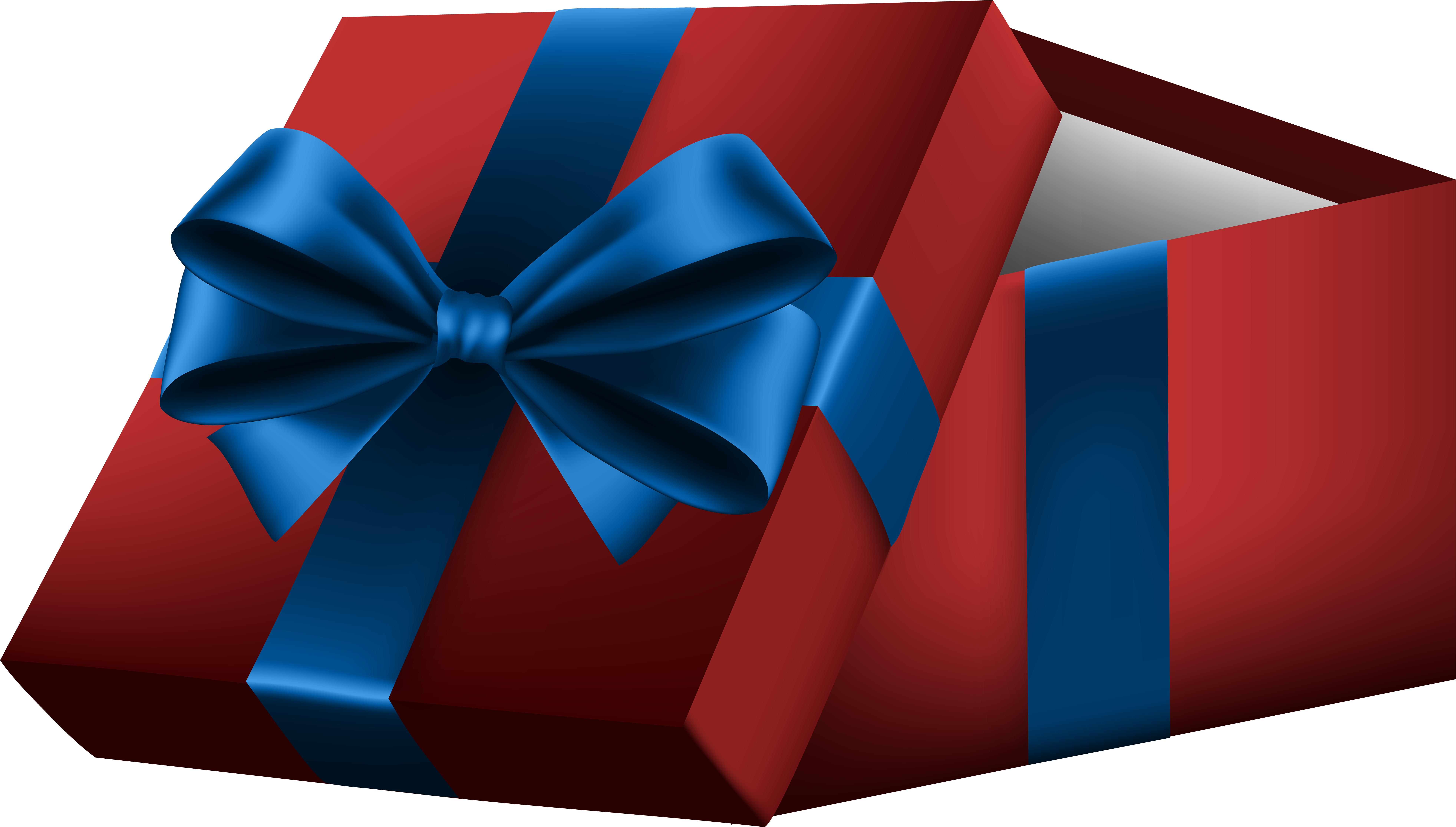 Red Gift Box Png (8000x4544), Png Download