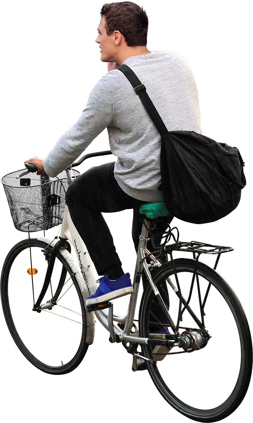 People Bike Png (838x1400), Png Download