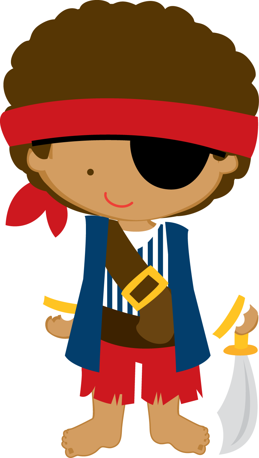 Pirate Clip Art, Pirate Party, Pirate Kids, Pirate - Minus Clipart Pirate (829x1462), Png Download