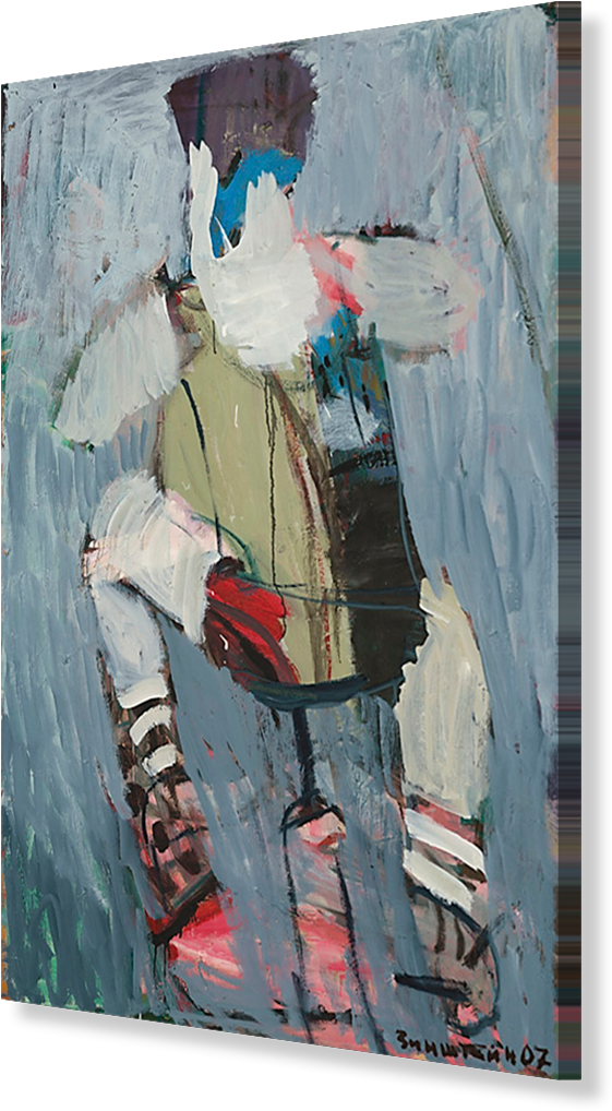 Cyclist On The Move, Artist Aron Zinshtein (600x1057), Png Download