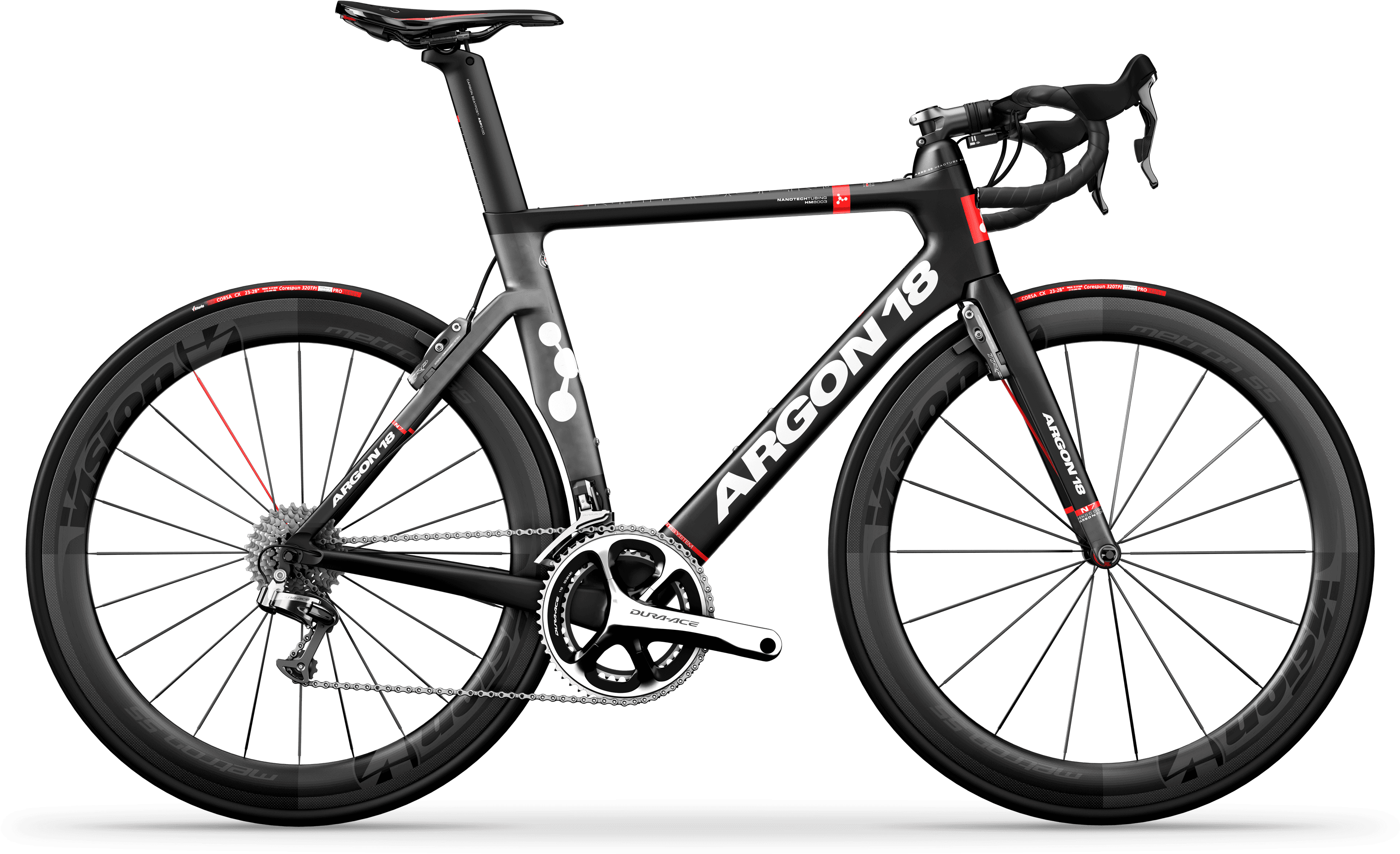 High End Bike Manufacturer Argon All New Nitrogen Pro - Fulcrum Racing Quattro Carbone (4500x2531), Png Download