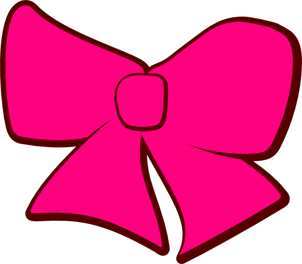 Green Cartoon Christmas Bow Clipart - Pink Bow Tie Clipart (600x524), Png Download