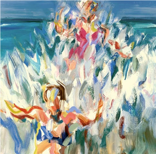 Beach - Oil (800x800), Png Download