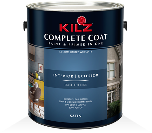 Kilz Complete Coat® - Kilz Complete Coat Satin White Gallon (530x530), Png Download
