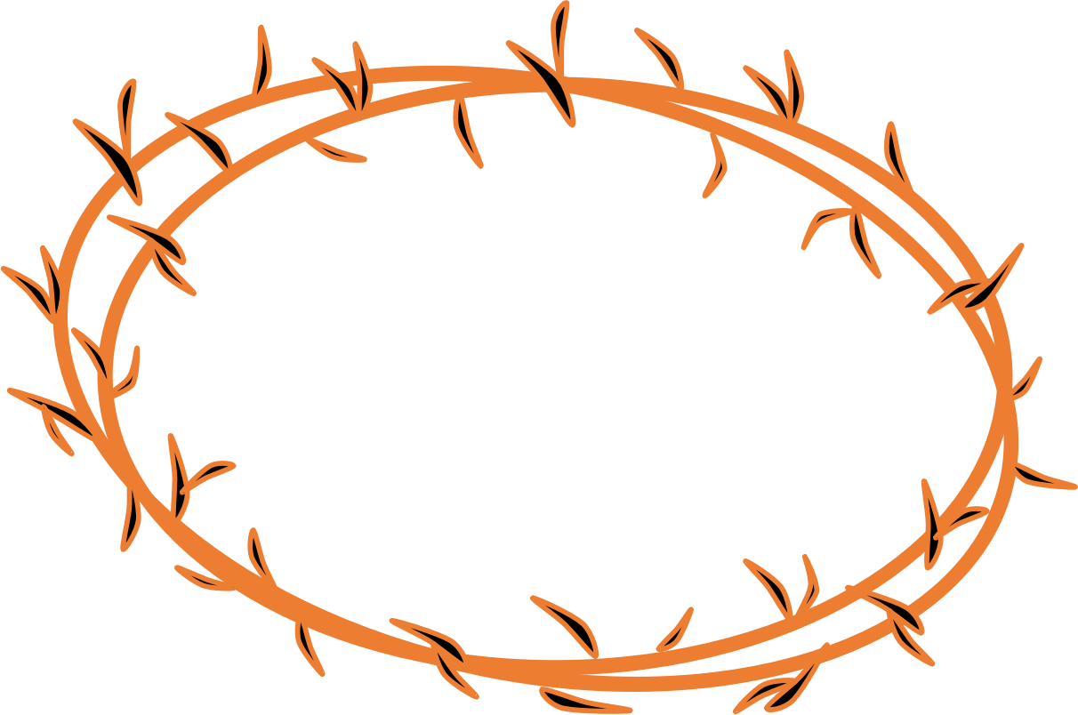 Jesus - Crown Of Thorns Clipart Png (1212x804), Png Download