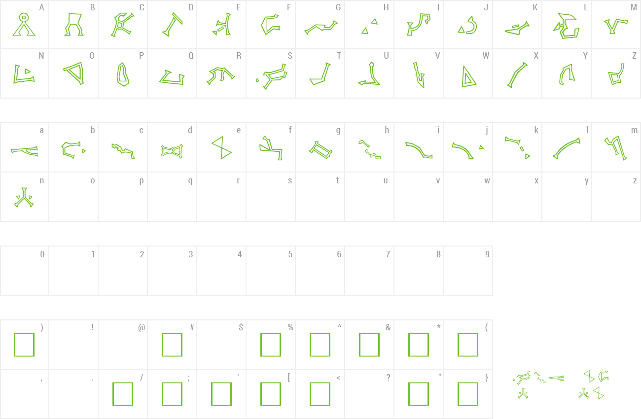 Font Stargate Sg-1 Address Glyphs Preview - Number (1300x850), Png Download