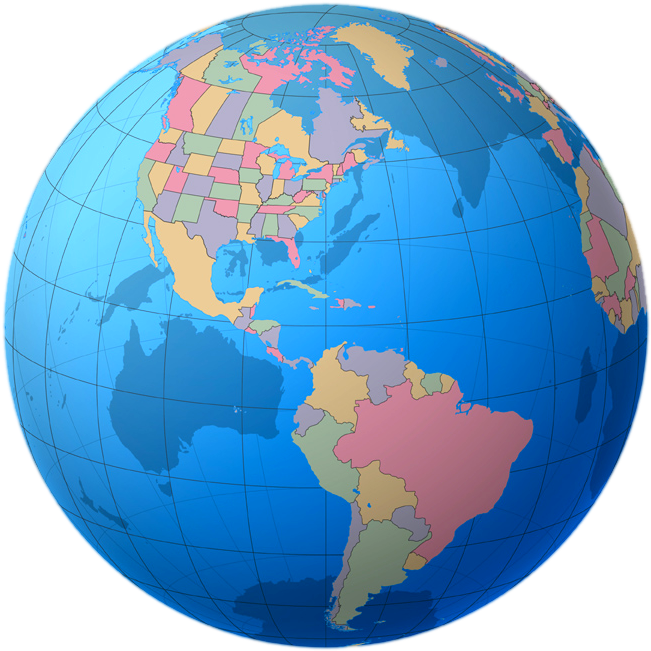 Clip Art - Globe Colorful Icon Png (733x733), Png Download