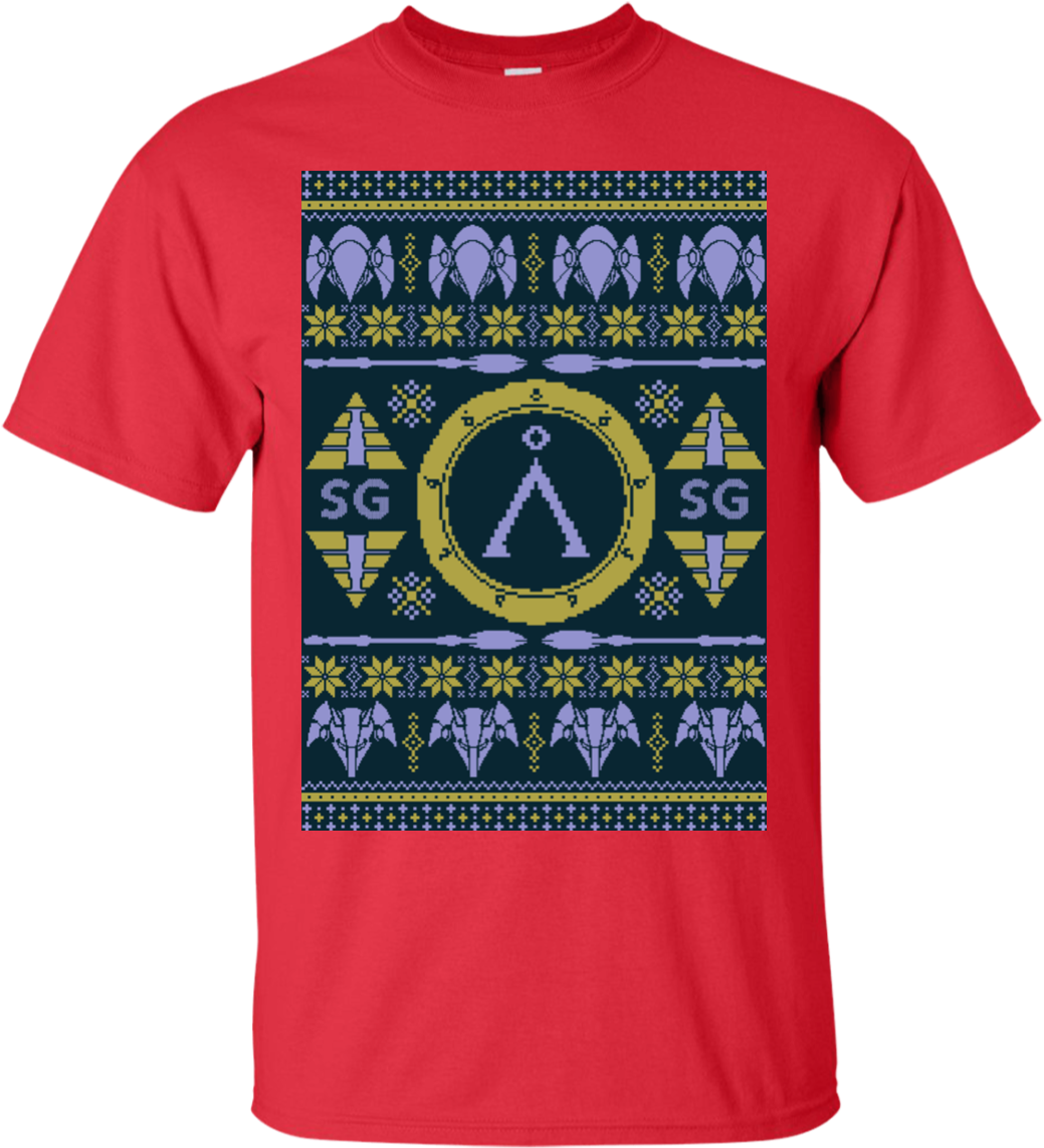 Ugly Stargate T-shirt - Men's Tops Tees Fashion Game Of Thrones House Of Stark (1155x1155), Png Download