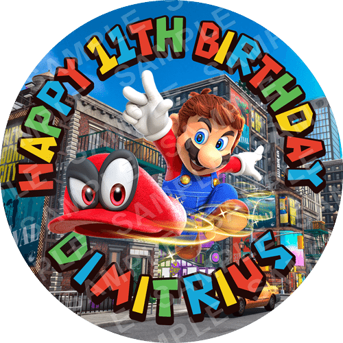 Mario Odyssey Edible Cake Topper - Super Mario Odyssey - Strategy Guide (500x500), Png Download