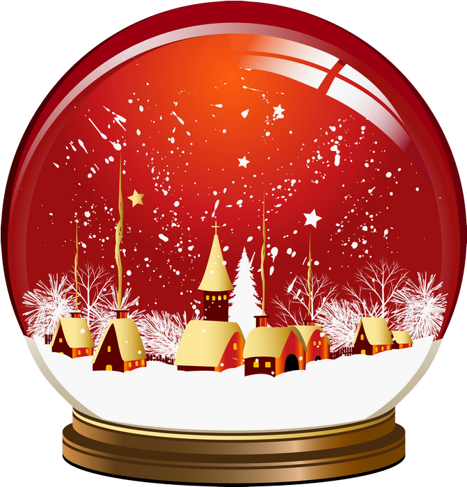 28 Collection Of Free Snow Globe Clipart - Christmas Snow Globe Transparent (704x737), Png Download