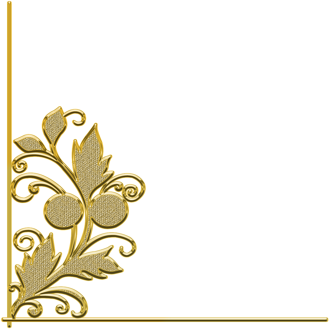 Download Hd Golden Pattern Decor Transparent Background Gold Flower Png Transparent Png Image Nicepng Com