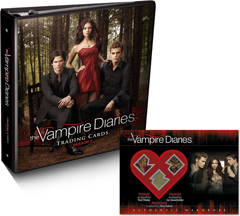 5 Cards Per Pack - Vampire Diaries Trading Cards (864x792), Png Download