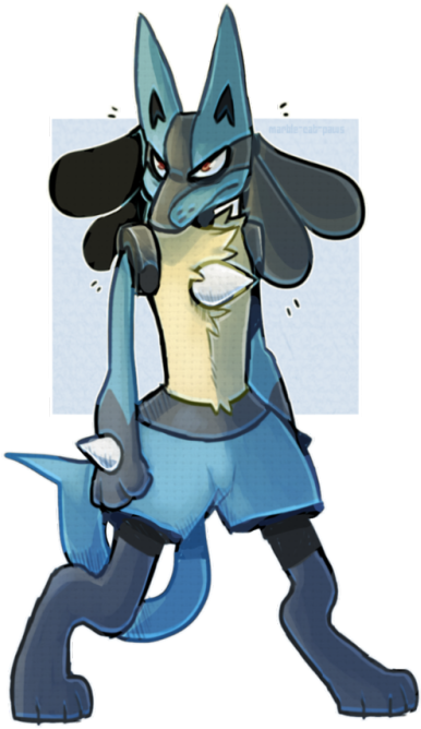 Lucario By Marble Cat Paws - Lucario Paws (500x721), Png Download