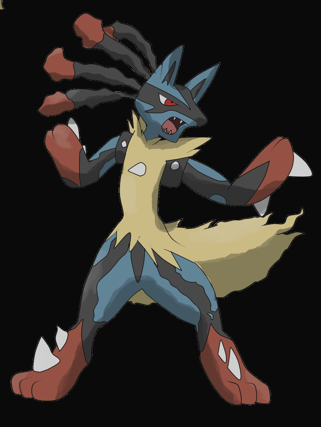 Lucario (1024x1360), Png Download