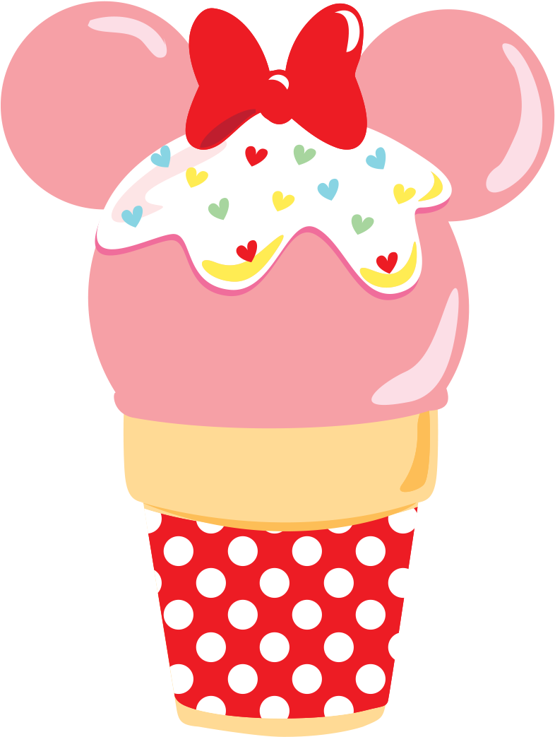 Candy Clipart Disney - Disney Cupcake Png (808x1044), Png Download